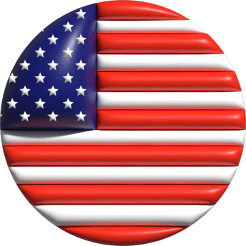 USA flag circle 3D. png