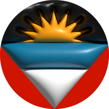 Antigua and Barbuda flag circle 3D. png