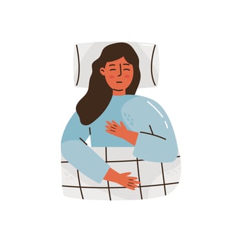 Healthy sleep concept vector