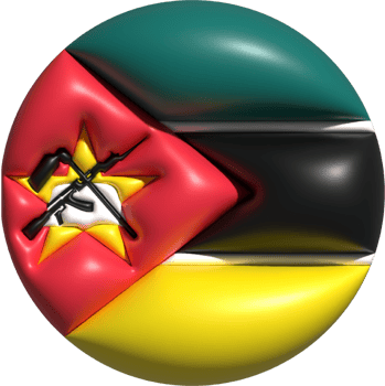 Mozambique flag circle 3D. png