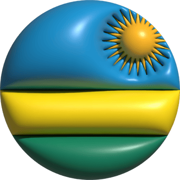 Rwanda flag circle 3D. png