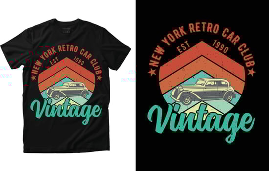 Vintage T shirt Design vector