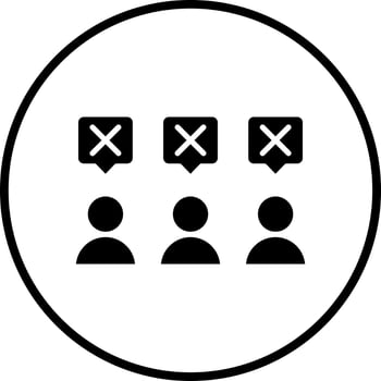 People Disagree Vector Icon Style