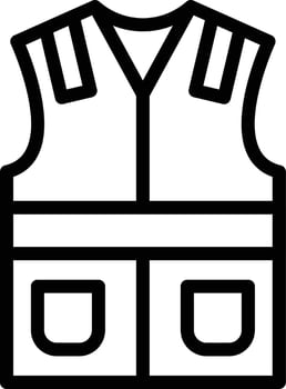 Labour Vest Vector Icon Style