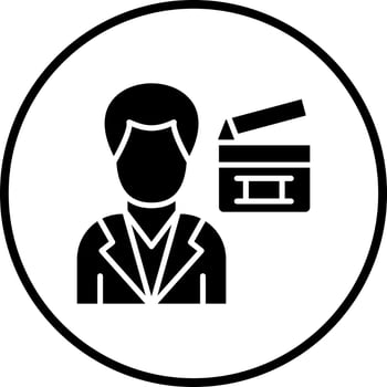 Film Director Vector Icon Style