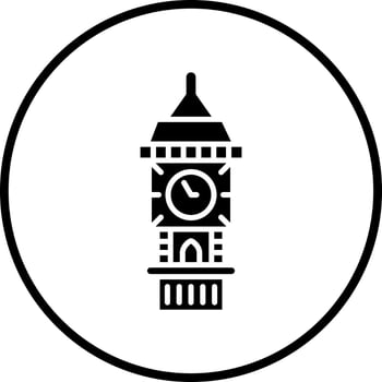 Big Ben Vector Icon Style