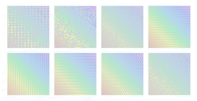 Hologram texture pattern glitter foil with rainbow vector