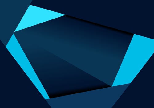 Modern blue paper cut texture abstract background vector