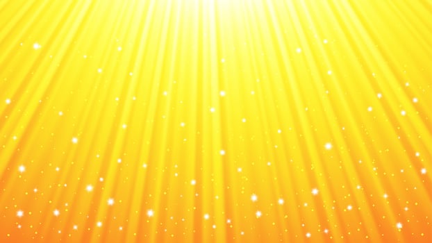 Sunlight rays background with light effects. Yellow backdrop with light of radiance. Vector illustration