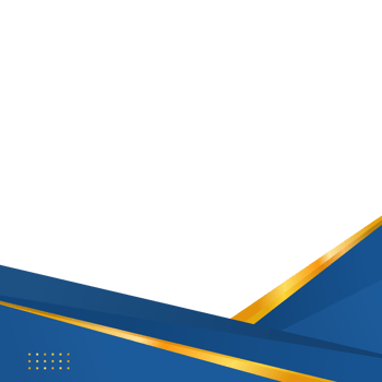 Blue and gold gradient abstract border for business or certificate png