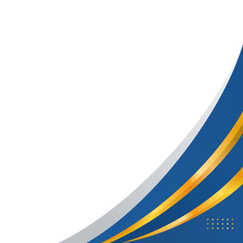 Blue and gold gradient abstract border for business or certificate png