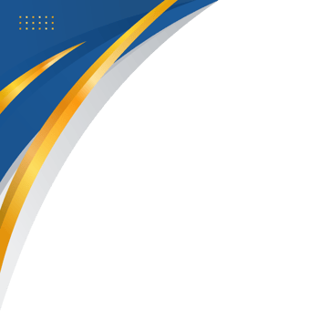 Blue and gold gradient abstract border for business or certificate png