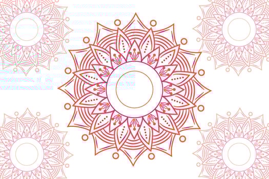 Simple Mandala gradian page. Ornament round mandala. Geometric circle element. kaleidoscope, medallion, yoga, india, arabic. Abstract design template vector