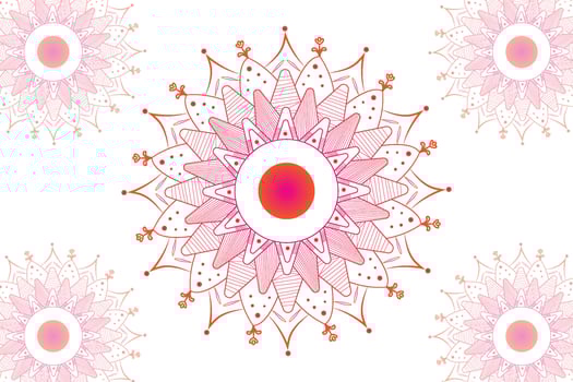 Simple Mandala gradian page. Ornament round mandala. Geometric circle element. kaleidoscope, medallion, yoga, india, arabic. Abstract design template vector
