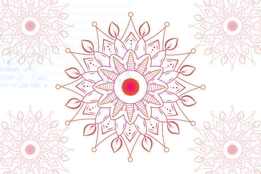 Simple Mandala gradian page. Ornament round mandala. Geometric circle element. kaleidoscope, medallion, yoga, india, arabic. Abstract design template vector