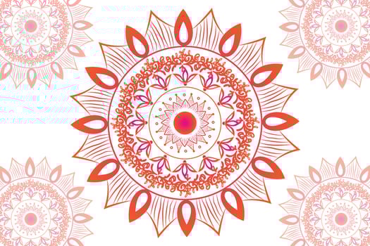 Simple Mandala gradian page. Ornament round mandala. Geometric circle element. kaleidoscope, medallion, yoga, india, arabic. Abstract design template vector