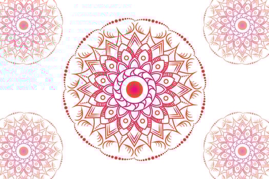 Simple Mandala gradian page. Ornament round mandala. Geometric circle element. kaleidoscope, medallion, yoga, india, arabic. Abstract design template vector