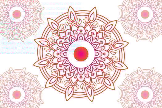 Simple Mandala gradian page. Ornament round mandala. Geometric circle element. kaleidoscope, medallion, yoga, india, arabic. Abstract design template vector