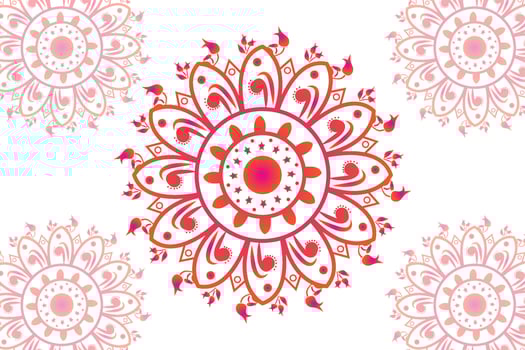 Simple Mandala gradian page. Ornament round mandala. Geometric circle element. kaleidoscope, medallion, yoga, india, arabic. Abstract design template vector