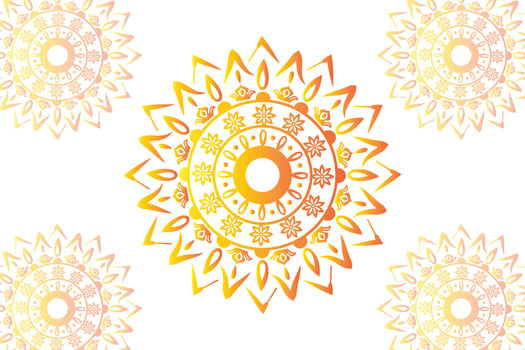 Simple Mandala gradian page. Ornament round mandala. Geometric circle element. kaleidoscope, medallion, yoga, india, arabic. Abstract design template vector