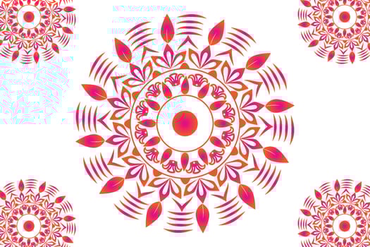 Simple Mandala gradian page. Ornament round mandala. Geometric circle element. kaleidoscope, medallion, yoga, india, arabic. Abstract design template vector