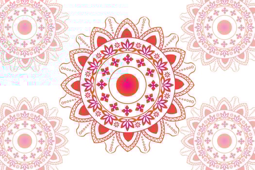 Simple Mandala gradian page. Ornament round mandala. Geometric circle element. kaleidoscope, medallion, yoga, india, arabic. Abstract design template vector
