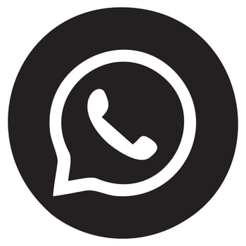 icon media social whatsApp vector