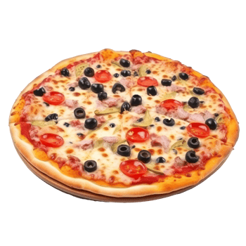 Hot pizza isolated. png