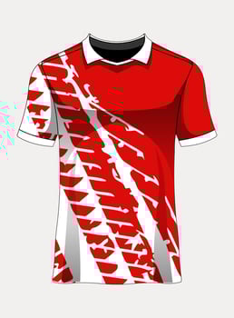 Sports jersey template for team uniforms soccer jersey racing vector