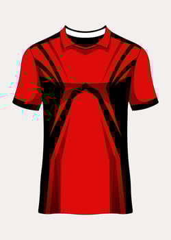 Sports jersey template for team uniforms soccer jersey racing vector