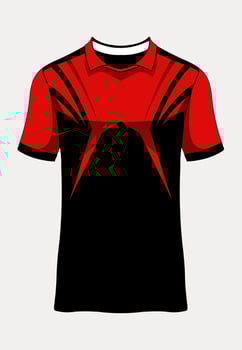 Sports jersey template for team uniforms soccer jersey racing vector