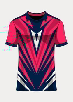Sports jersey template for team uniforms soccer jersey racing vector