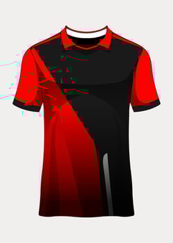 Sports jersey template for team uniforms soccer jersey racing vector