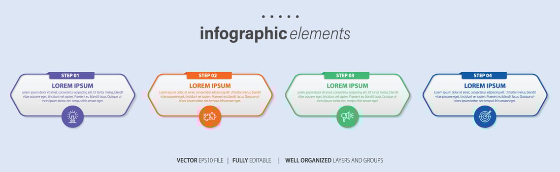 Infographic elements data visualization vector