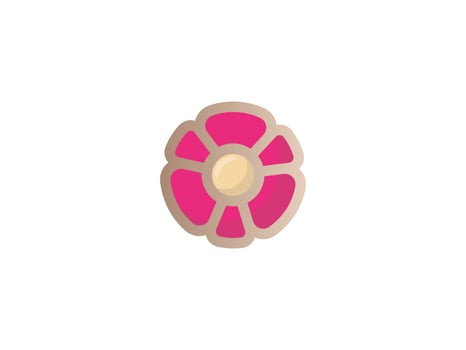 Beauty flower Logo design vector template. Yoga meditation logomark illustration. Can representing spa, hotel, boutique, floral, mandala, star, eco.