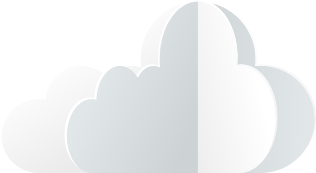 Cloud, paper art style. 3D illustration. png