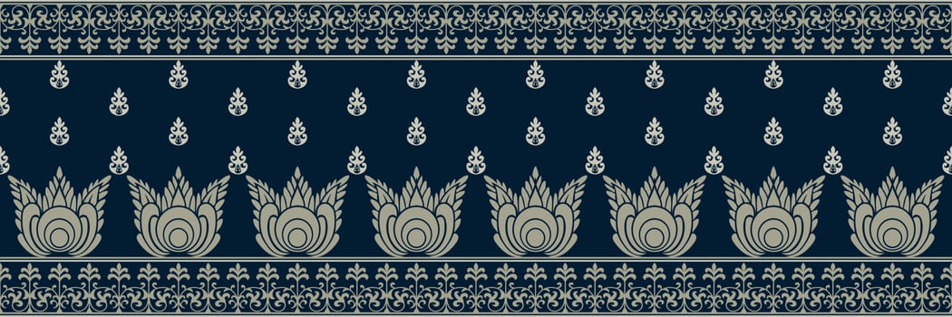 Ethnic pattern. Bandana Print. Silk neck scarf or kerchief. Design for Saree, Patola, Sari, Dupatta, textile. Tile patterns. Aztec style. Floral vintage. Bohemian Indian motif style. Clothing. Vector. vector