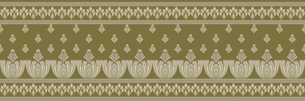 Ethnic pattern. Bandana Print. Silk neck scarf or kerchief. Design for Saree, Patola, Sari, Dupatta, textile. Tile patterns. Aztec style. Floral vintage. Bohemian Indian motif style. Clothing. Vector. vector