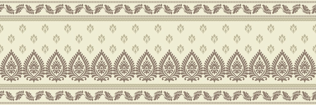 Ethnic pattern. Bandana Print. Silk neck scarf or kerchief. Design for Saree, Patola, Sari, Dupatta, textile. Tile patterns. Aztec style. Floral vintage. Bohemian Indian motif style. Clothing. Vector. vector