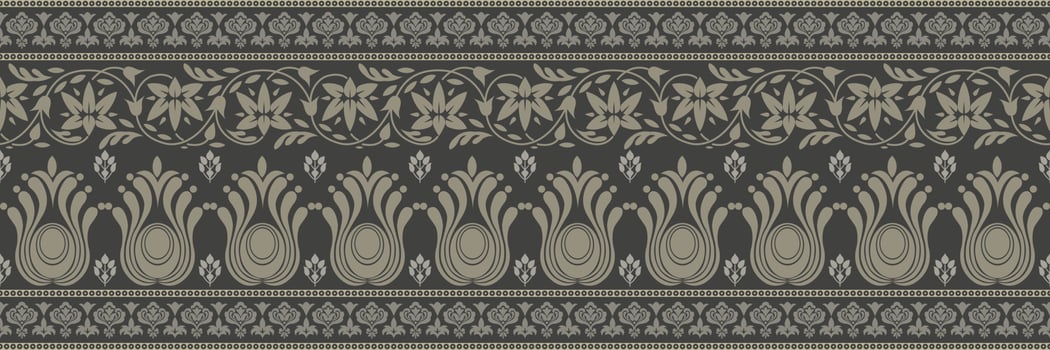Ethnic pattern. Bandana Print. Silk neck scarf or kerchief. Design for Saree, Patola, Sari, Dupatta, textile. Tile patterns. Aztec style. Floral vintage. Bohemian Indian motif style. Clothing. Vector. vector