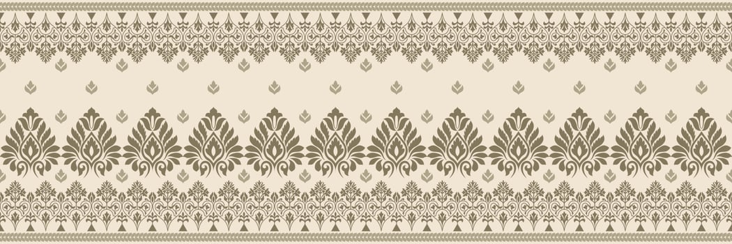Ethnic pattern. Bandana Print. Silk neck scarf or kerchief. Design for Saree, Patola, Sari, Dupatta, textile. Tile patterns. Aztec style. Floral vintage. Bohemian Indian motif style. Clothing. Vector. vector