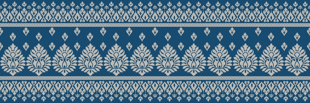 Ethnic pattern. Bandana Print. Silk neck scarf or kerchief. Design for Saree, Patola, Sari, Dupatta, textile. Tile patterns. Aztec style. Floral vintage. Bohemian Indian motif style. Clothing. Vector. vector