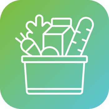 Groceries Vector Icon Style