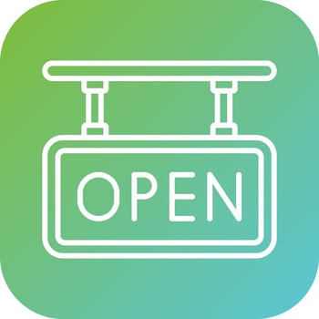 Open Tag Vector Icon Style
