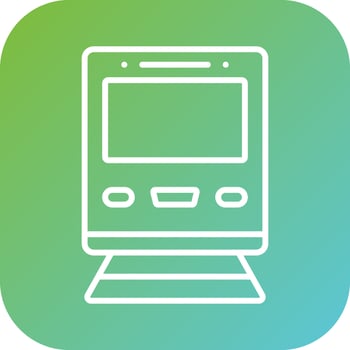 Train Vector Icon Style