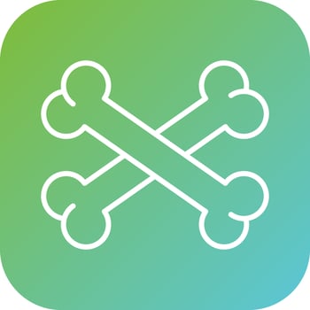 Bone Vector Icon Style