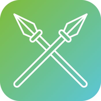 Spear Vector Icon Style