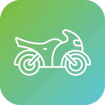 Motorbike Vector Icon Style