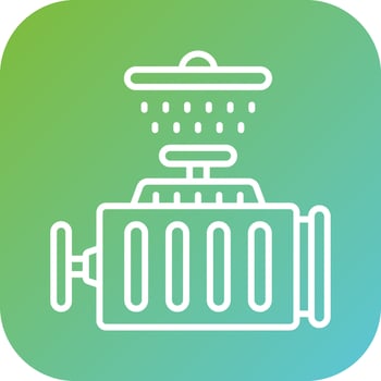 Engine Wash Vector Icon Style