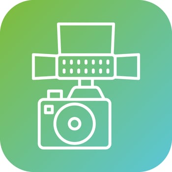 Led Camera Vector Icon Style